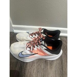Nike Women's Running Shoes White Orange Blue Lightweight Athletic Sneakers
